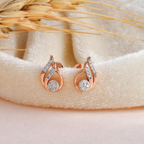 Rose Gold Crescent Affair Earring – GIVA Jewellery