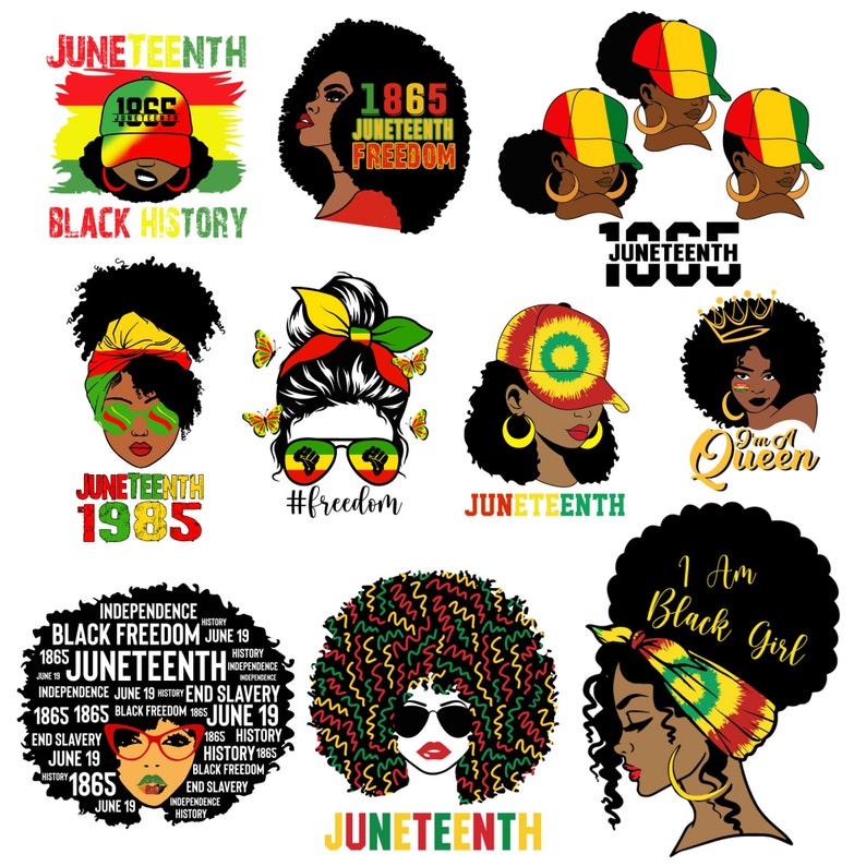 Juneteenth SVG Afro Woman SVG Afro Girl Svg Afro Queen SVG. - Etsy