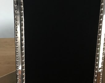 Sterling silver 925 solid silver Photograph Frame…..8”x6”….with Wooden back. Fully hallmarked in London. Handmade in England.