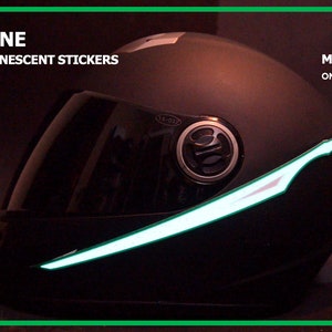 Electroluminescent Helmet Leds - Decals - Stickers - Lights, Unique, Eye-Catching.HLM41