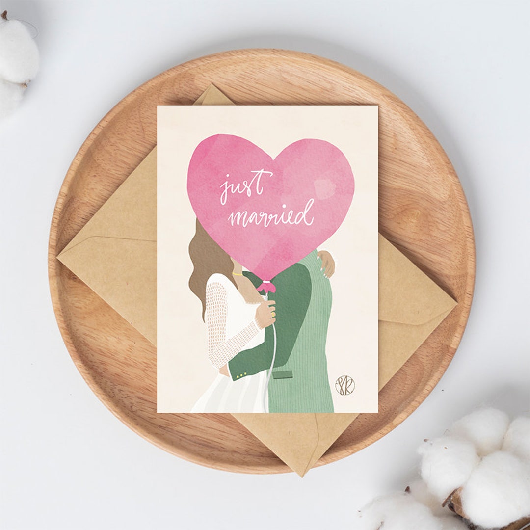 karte-zur-hochzeit-just-married-hochzeitstagskarte