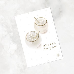 Geburtstagskarte für Freundin | Karte Geburtstag Chefin | Karte zum Abschluss | Glückwunschkarte gold | Geburtstagskarte aquarell edel boho