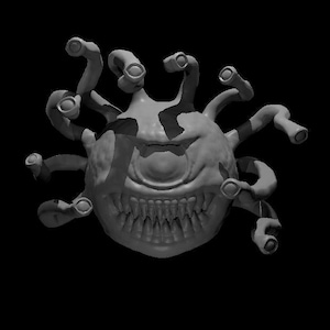 Beholder Miniature – 3D Printed DnD Monster – Resin Figure