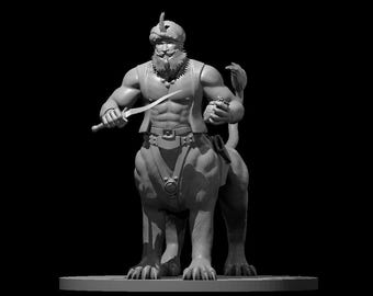 Lamia Miniature – 3D Printed DnD Monster – Resin Figure