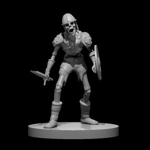 Skeleton Miniature – 3D Printed DnD Monster – Resin Figure
