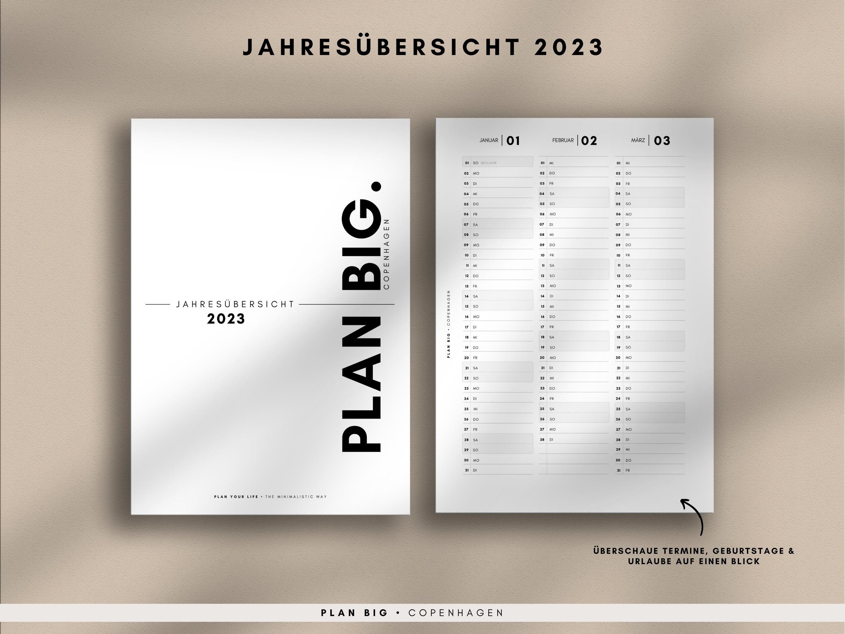 Filofax A5 Einlagen 2023 Pdf DOWNLOAD WOCHENPLANER Set 1 - Etsy.de