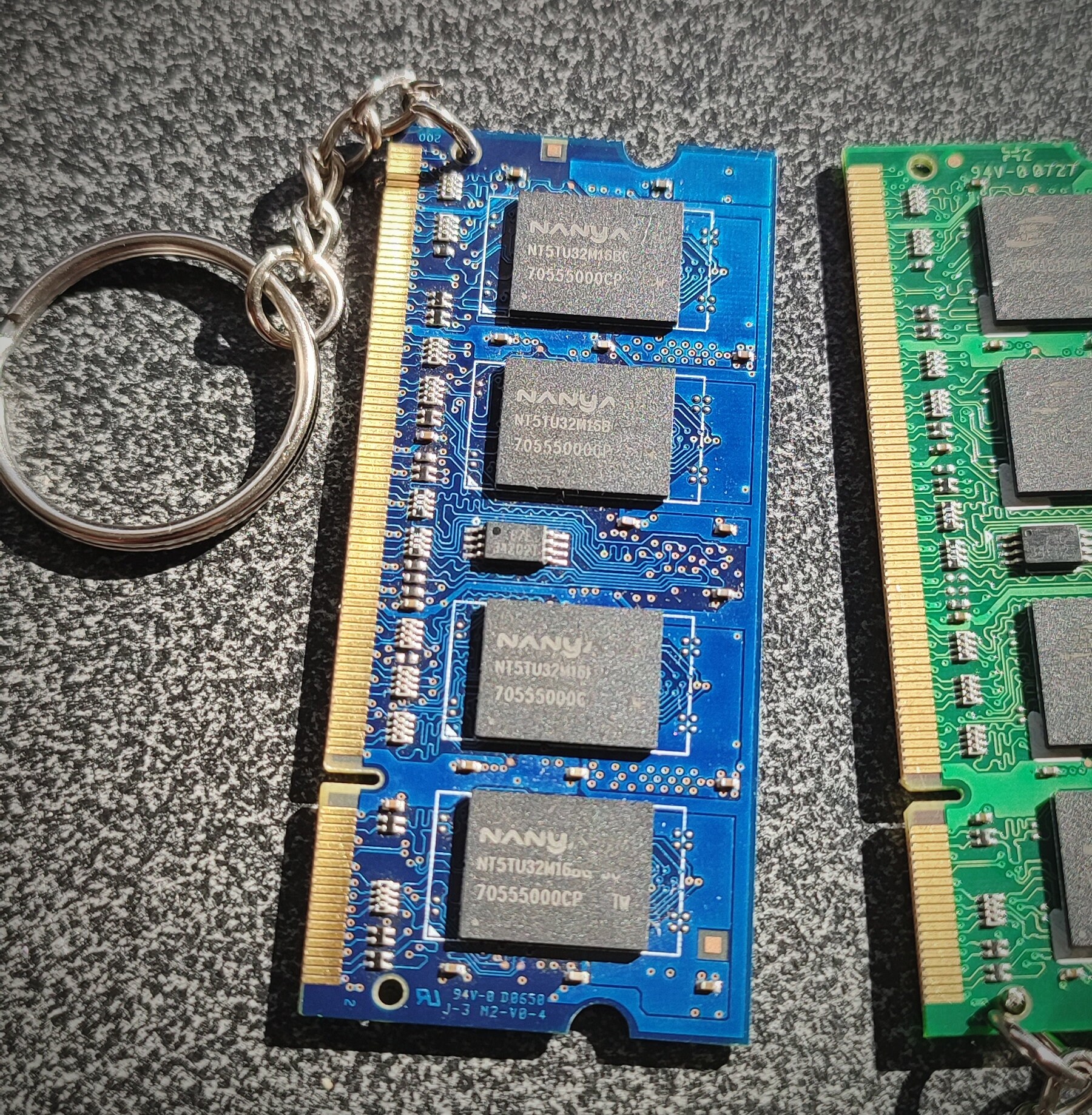 Upcycled/recycled RAM PC Computer Part Keyring - Unique Gift for Gamers ...
