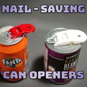 Can Openers - Open Soda & Soup Cans with Ease! No More Broken Nails! Great for Elderly, Disabilities, Arthritis and Summer Garden Parties!