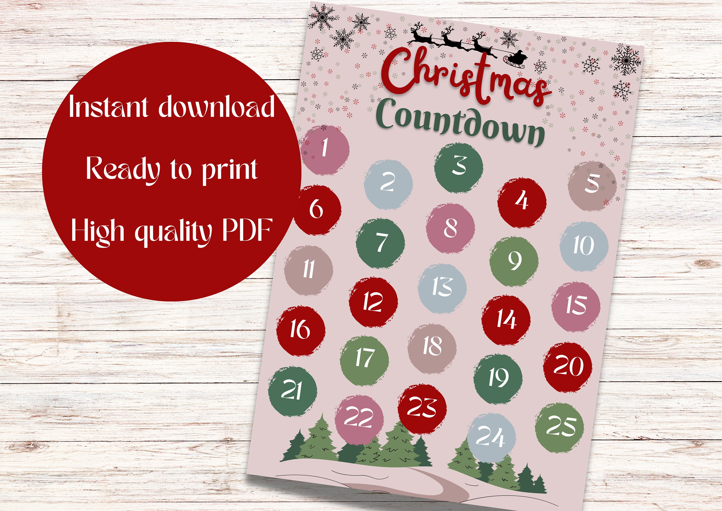Christmas Countdown Calendar Advent Calendar Ready To Print Christmas christmas-countdown-calendar-advent-calendar-ready-to-print-christmas