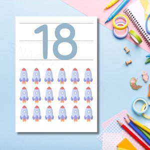 Numbers Posters 1-20, Classroom Decorations, Numbers, Counting Activity ...