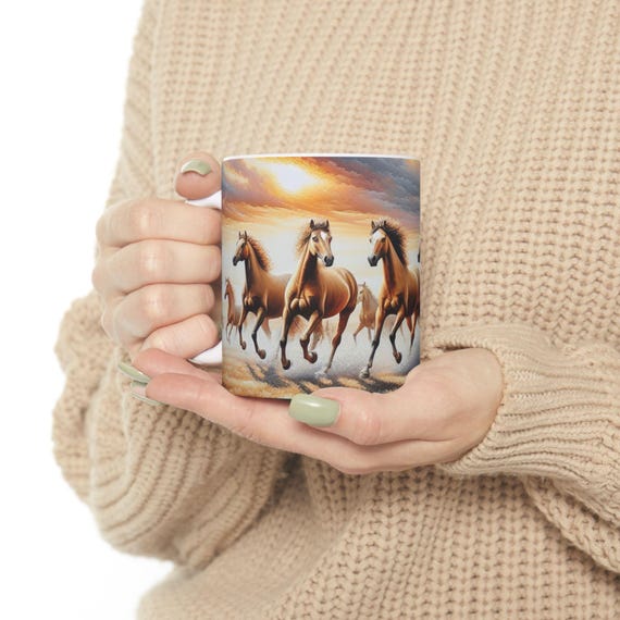 Horses coffee  Mug, (11oz, 15oz)