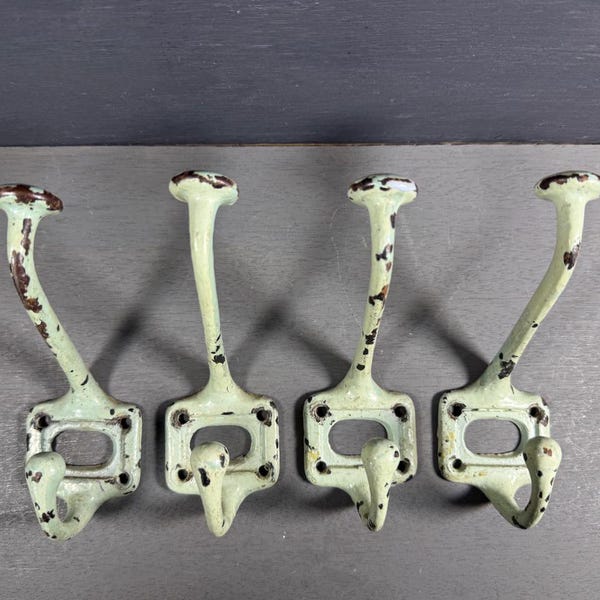 Antique school coat hooks, portmanteau, early 1900s