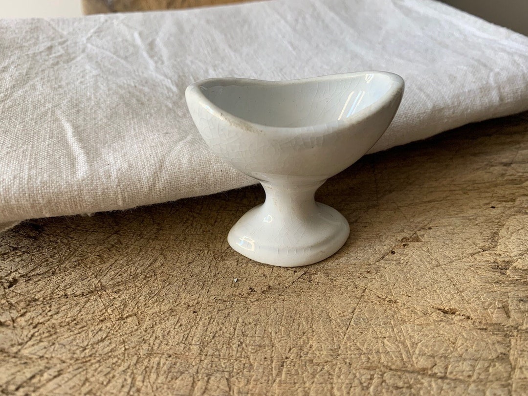 Antique French Eye Bath Vintage Eye Wash White Glazed Etsy