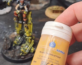 Pintura acrílica amarilla Digger: Wargaming industrial, modelismo