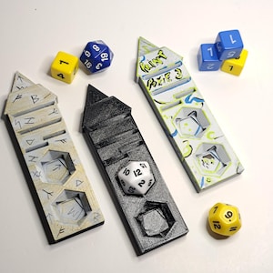 Set von 4 Kill Team Wound Markern - 2 generische (schwarze) Würfel für Wargaming (Warhammer/Kings of War/DnD/This Quars War/Bolt Action/Konflikt 47)