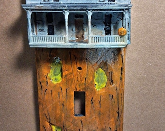 Myers Halloween House Lightswitch Plate