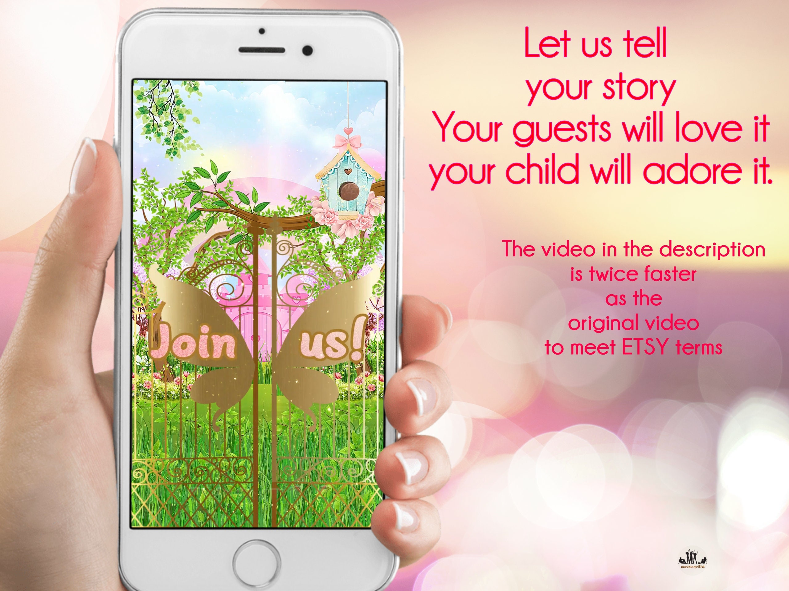 Magic Garden Party Video Invitation Customized Video - Etsy Magic Garden Party Video Invitation Customized Video - Etsy