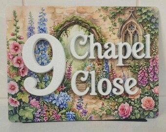 Customised front door signs. Sublimation on Aluminium Sheet 8"x6", 0.5mm thick. Will be cold laminated or sprayed  for UV protection