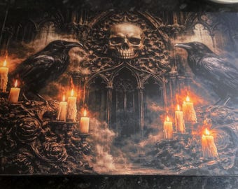 Gothic - canvas mounted on MDF board