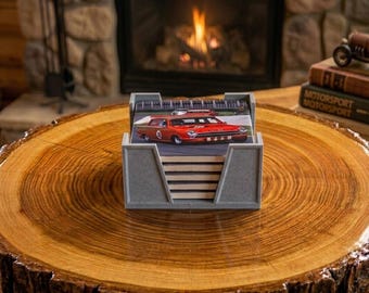 Fast Fords coaster set - 8 coasters + holder