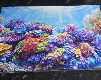 Coral reef canvas print