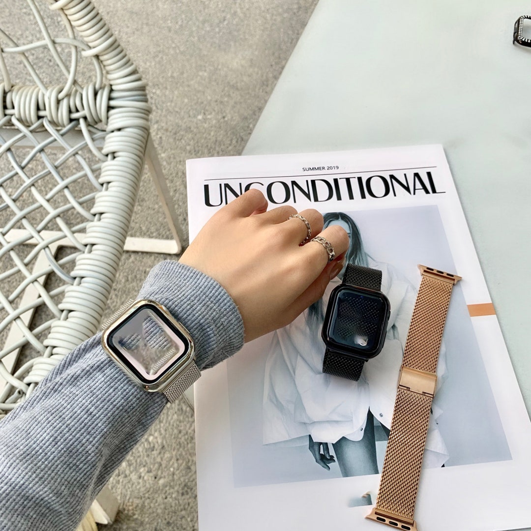 NEW Stainless Steel Milanese Apple Watch Jewelry Case Metal Etsy