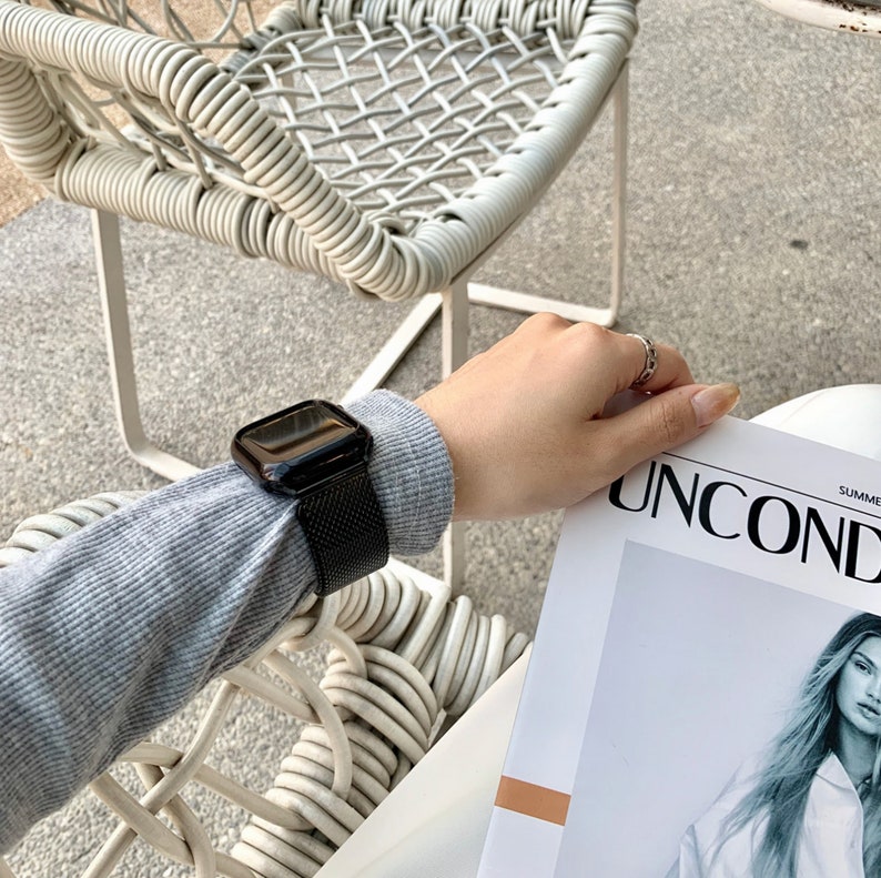 NEW Stainless Steel Milanese Apple Watch Jewelry Case Metal Etsy