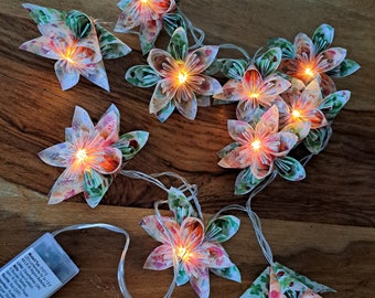 LED-Lichterkette/Timer wunderschöne Blüten