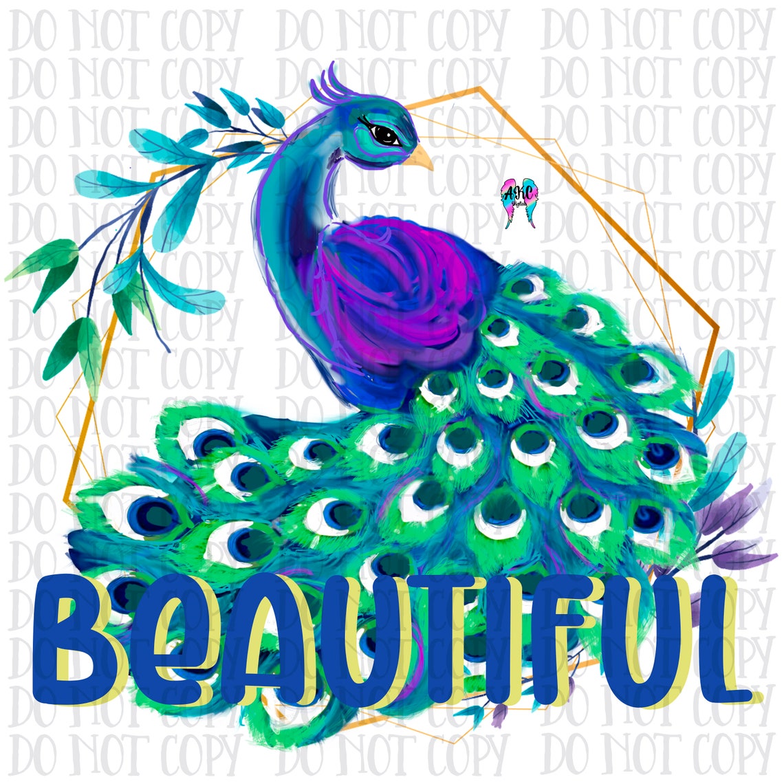 Beautiful Peacock Sublimation Design, Peacock Sublimation Design, Peacock Printable Png Design ...