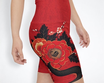 Yoga Shorts, HERITAGE 4 SERIES (Chinese Motifs)