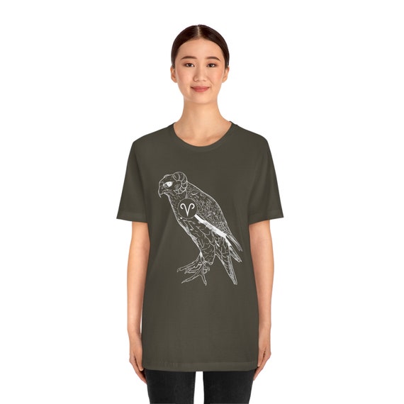 Aries Spirit Animal Falcon Ringspun Zodiac Tshirt Aries - Etsy Aries Spirit Animal Falcon Ringspun Zodiac Tshirt Aries - Etsy