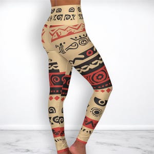 Yoga Leggings, HERITAGE 3 SERIES (Aztec Motifs)