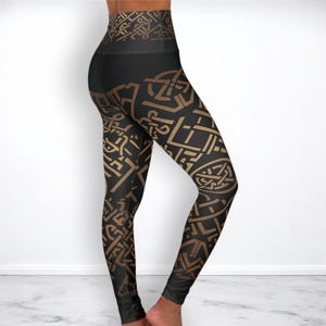 Yoga Leggings, HERITAGE 5 SERIES (Nordic Motifs)