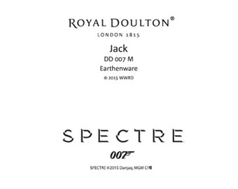 Royal Doulton James Bond 007 Jack the Bulldog - Spectre Edition