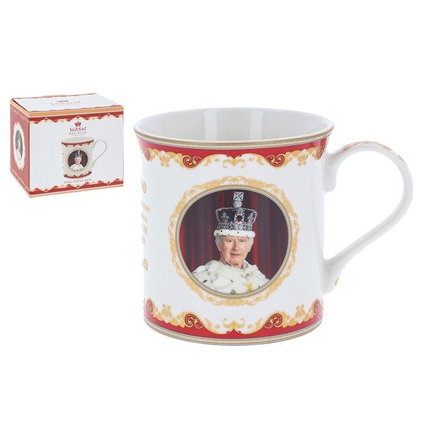 King Charles III Coronation 6th May 2023 Commemorative Fine China Mug