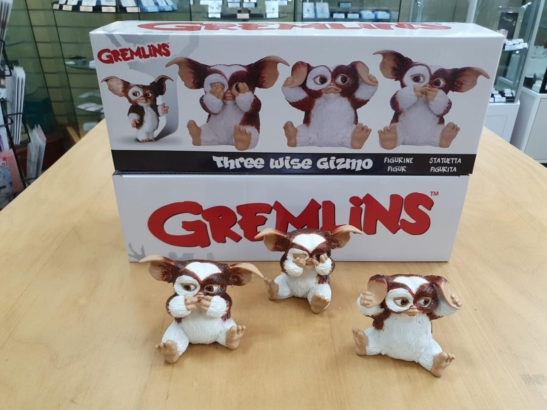 Wise Gizmo Gremlins Figurines: Hear, See, Speak No Evil - Resin