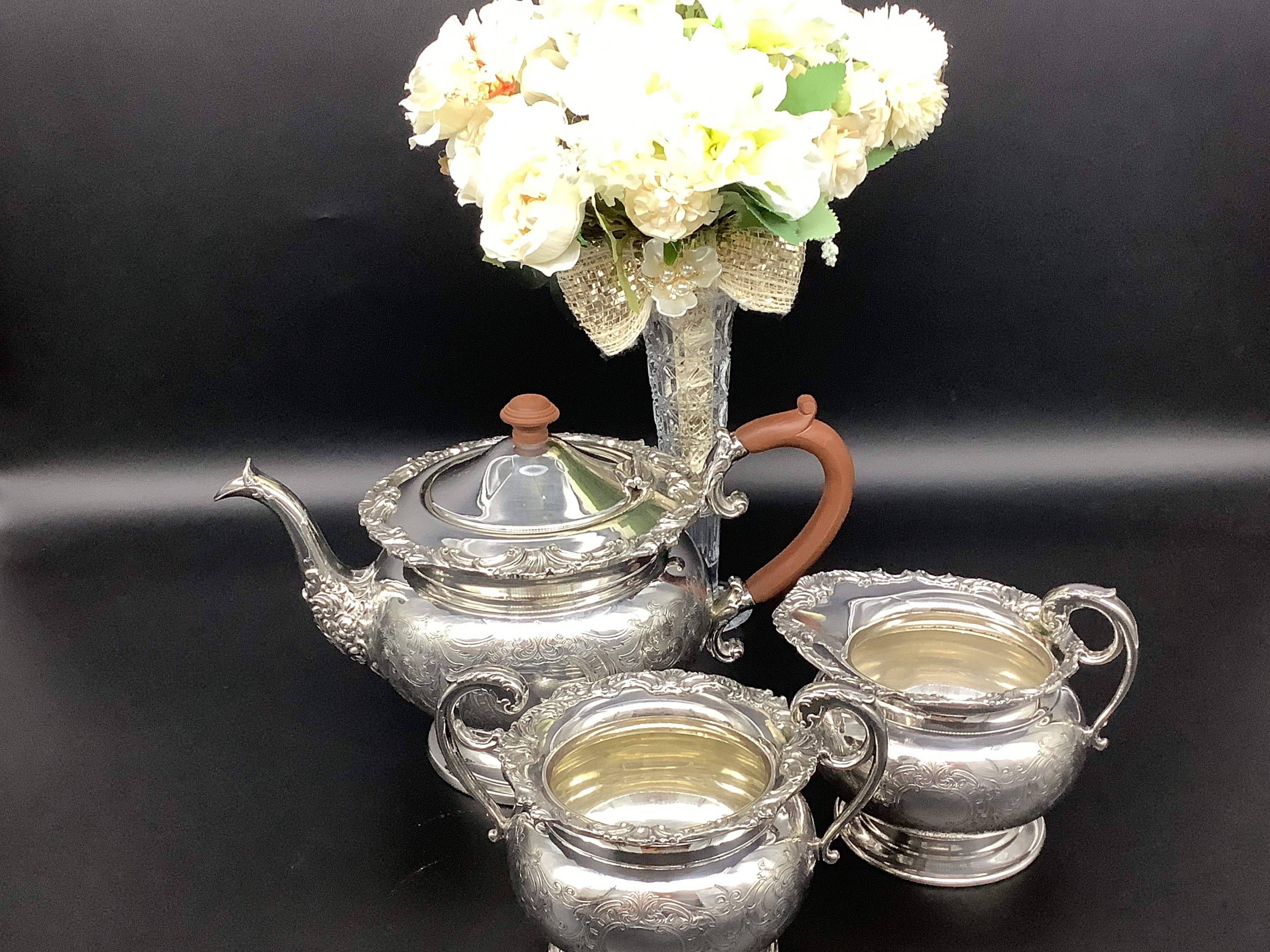 Old English Reproduction Style Silver Plated Teapot Etsy