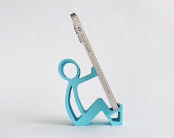 Stickman ipad mobile phone tablet stand - desk accessory - gifts for him - gifts for her - office - phone dock - gadget