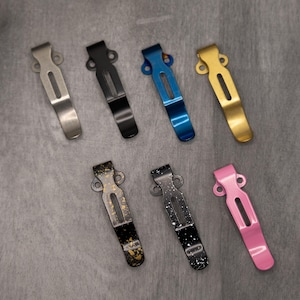 Clip de transport profond Benchmade pour poche courte également pour Emerson et Protech