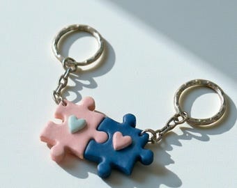 Puzzle Heart Keychain 3D Print STL Files