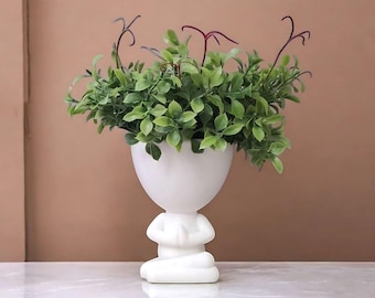 Yoga PlantBuddy Vase 3D STL Files: Zen Planter Print Files