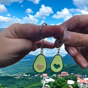 Avocado Love Keychain 3D Print Files (STL)