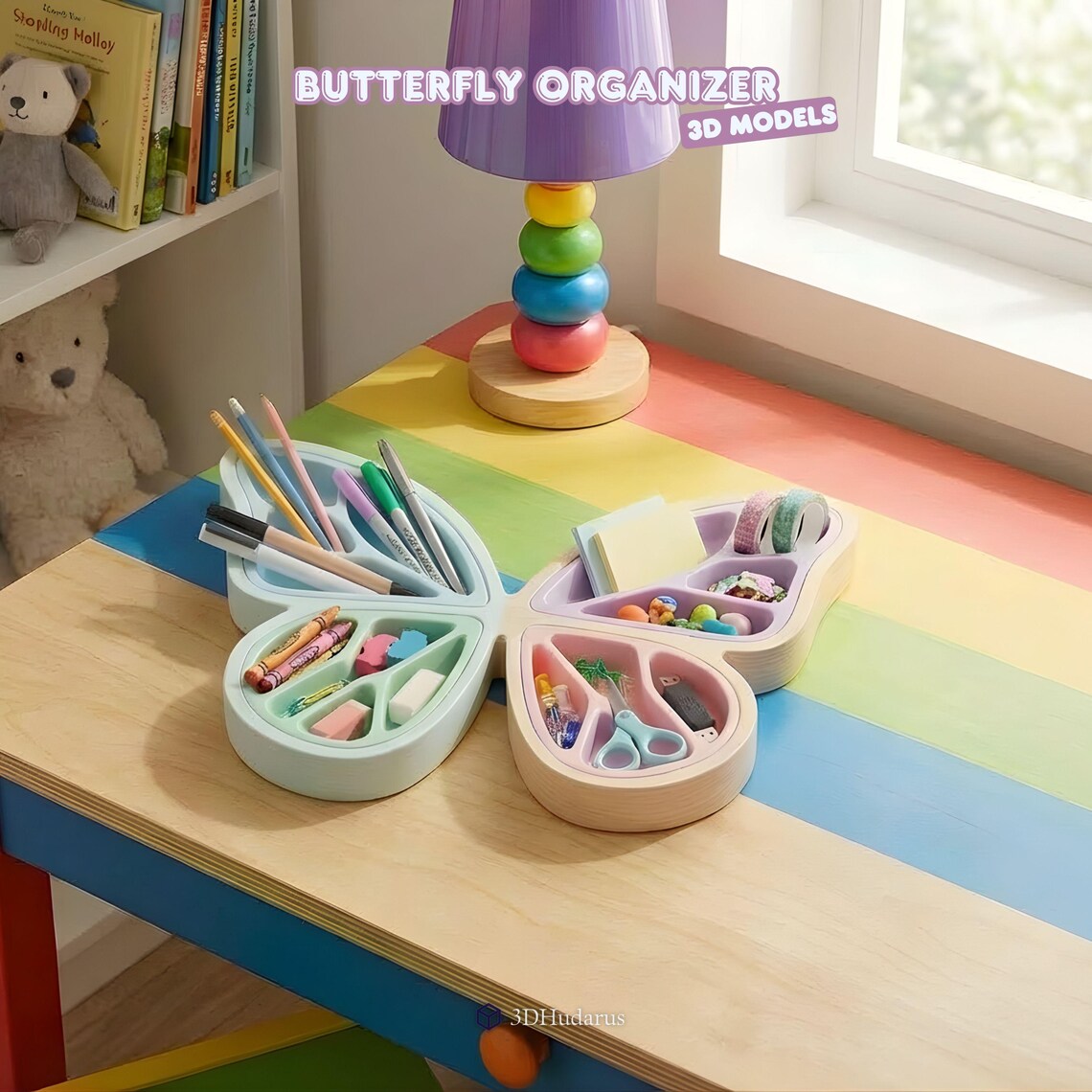 Butterfly Organizer STL File - 3D Desk Organizer Printable Models - Etsy