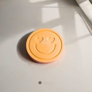 Emoji Coaster Set 3D STL Files, 6 pcs. Emoji Model, Coaster Print 3D Models image 6