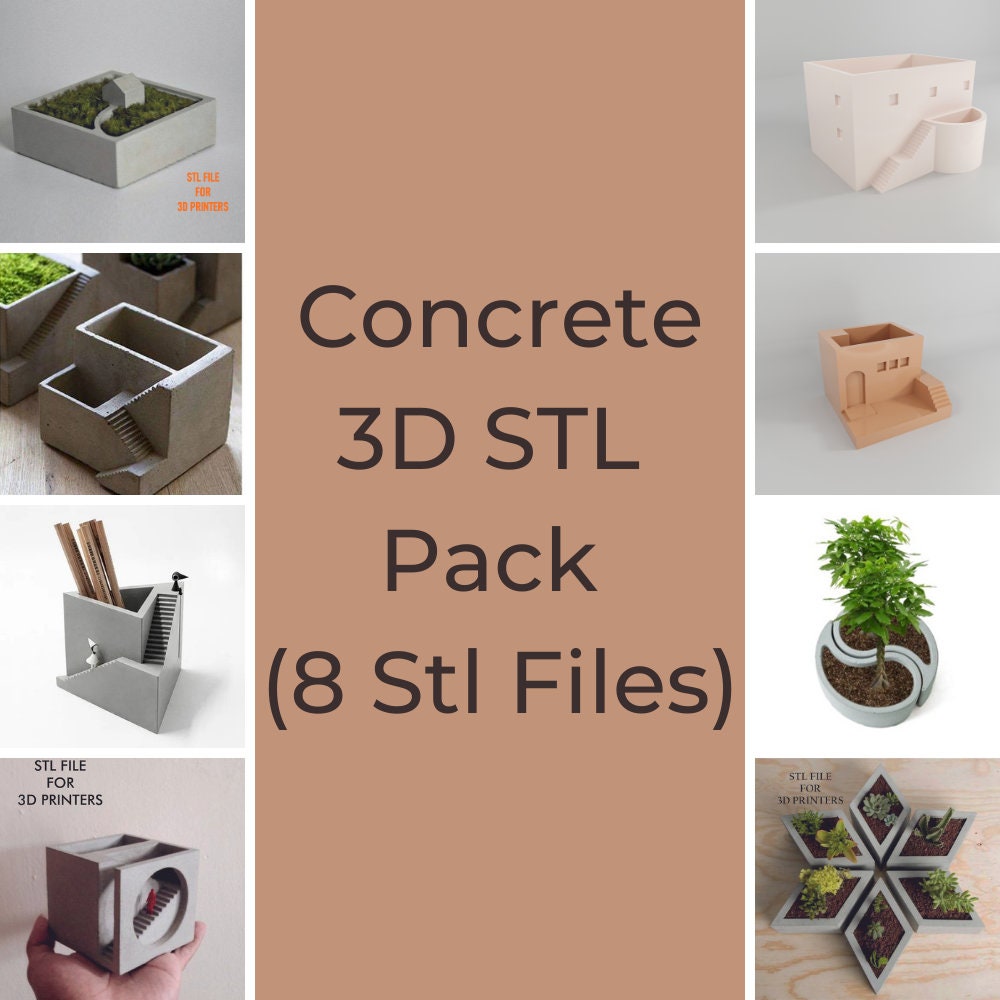 Digital Files .stl .obj Files to 3D Print Concrete Weight Molds 5LB 10LB  25LB 45LB Most Common Imperial Pounds Cement 