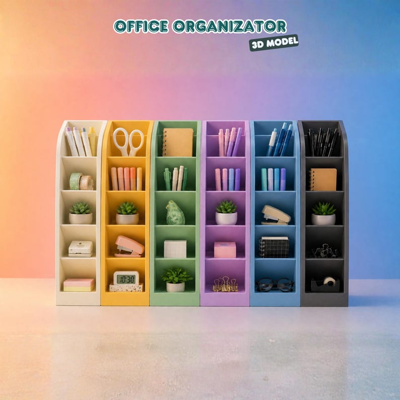 Office Organizator 3D Print Stl File - Etsy
