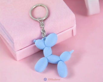 Balloon Dog Keychain 3D STL Files, 3D Keychain Print Files