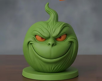 Halloween Grinch Pumpkin 3D STL&MF File