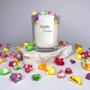 Candy Popcorn Candle