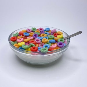 Fruit Loops Cereal Bowl Candle